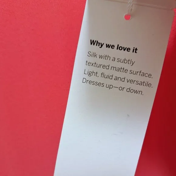 Eileen Fisher Flutter Sleeve Silk Georgette Boxy Top Pink Size 2X - Picture 7 of 10